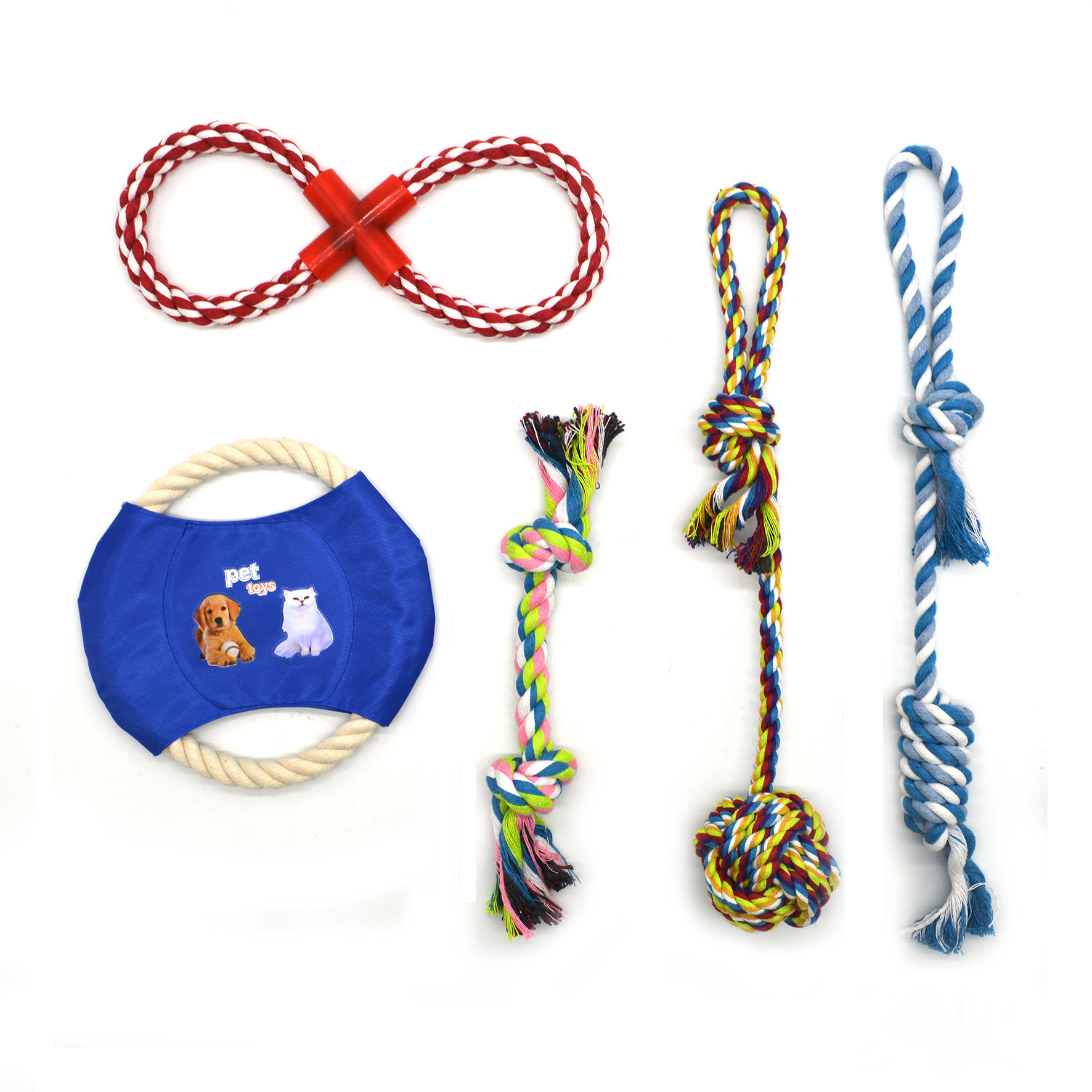 Conjunto de Juguetes para Perros - Mordedor de Cuerda de Algodón — imagen 11