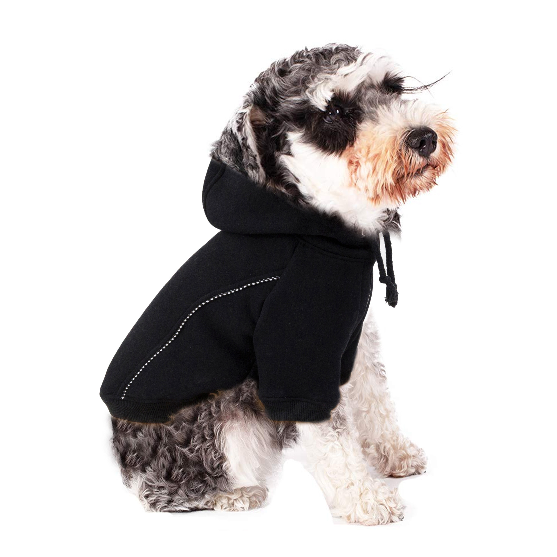 Autumn And Winter Pet Fleece Hooded Bud Sweater Cotton Comfortable Two-Legged Dog Clothes — image 3