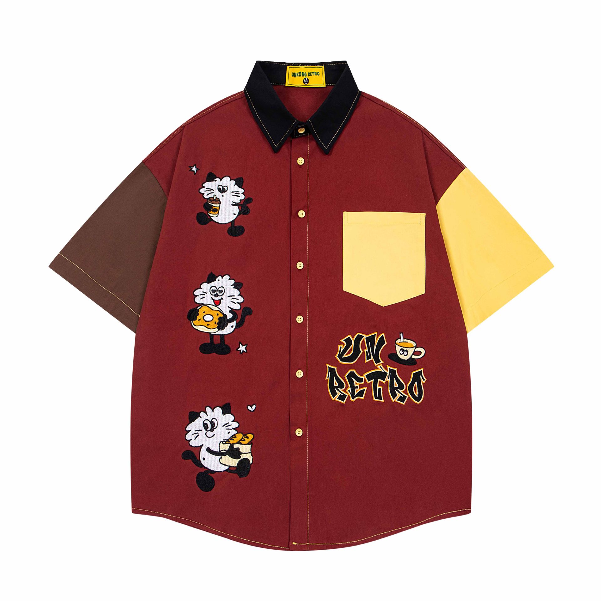 Cat Coffee Embroidered Short Sleeve — image 8