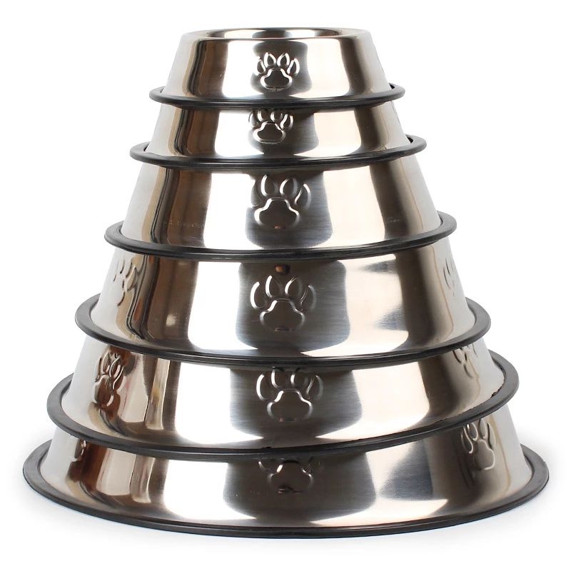 Stainless Steel Dog Bowl High-Grade Non-Slip Pet Bowl Pet Food Bowl Food Utensils 6 Sizes Pet Supplies — image 2