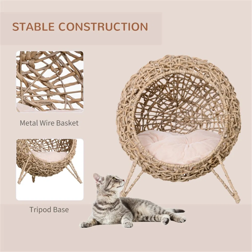 Cat Bed/Cat House -Beige — image 4