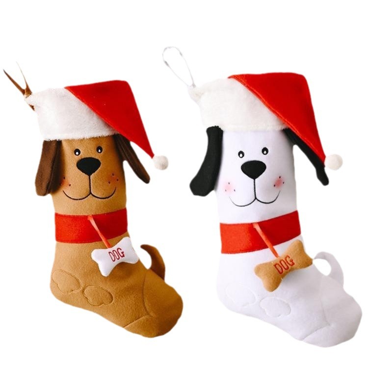 Christmas Decorations Christmas Dog Bone Gift Socks Creative New Pet Socks Christmas Socks Gift Bag — image 5