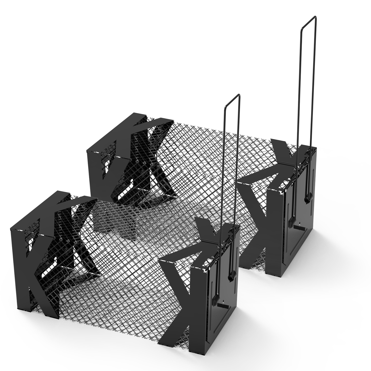 2 trampas para ratas, jaula humanitaria para ratones vivos, fáciles de capturar y liberar, para topillos, ratas, ratones, roedores y hámsteres, reutilizables, para uso interior y exterior — imagen 6