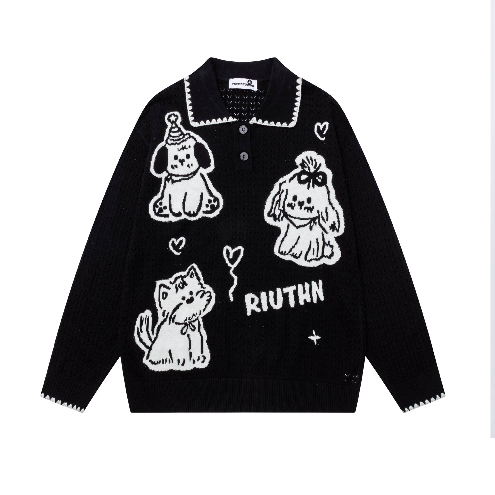 Collar Cat Dog Love Sweater — image 7