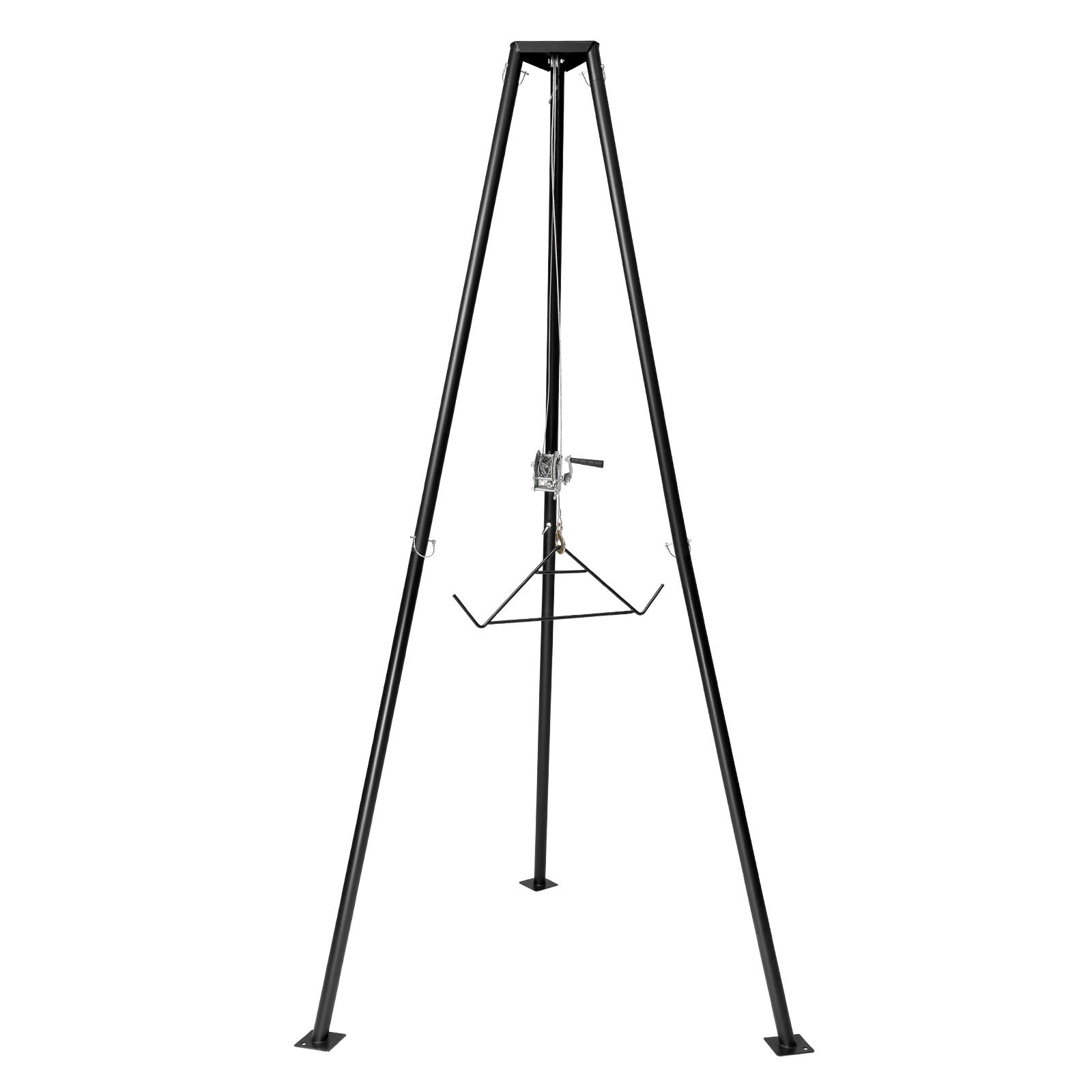 Tripode para levantar venados de 500 lbs, sistema de levantamiento con manivela y gancho, accesorio para caza y preparación de piezas — imagen 1