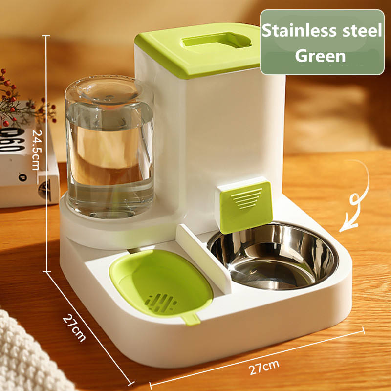 Automatic Cat Feeder Pet Bowls Dispenser Stainless Steel Bowls Cat Dog Pet Feeder Automatic — image 8