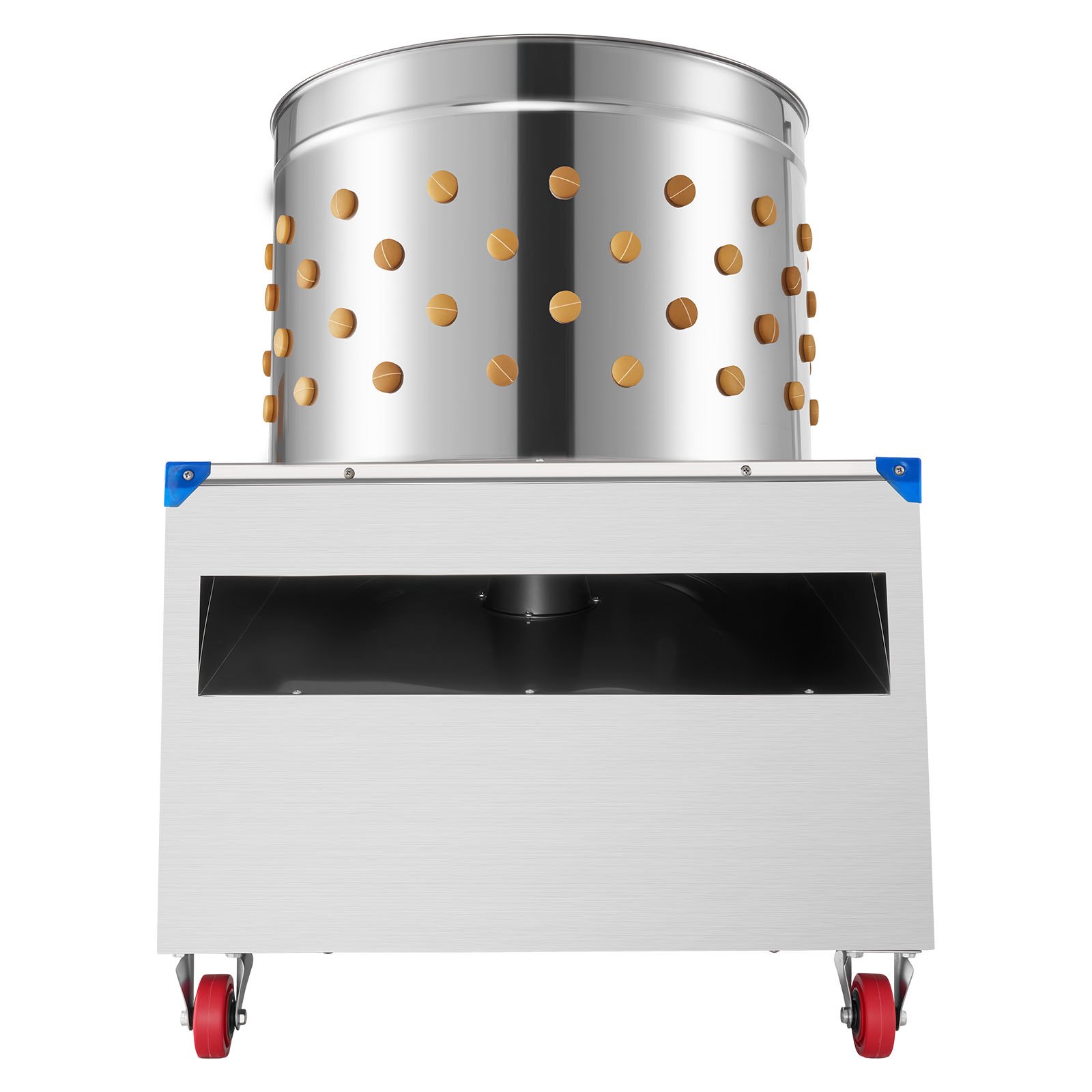 Máquina de Desplumador de Pollos Eléctrica 23.6'' con 2200W y 240RPM, 119 Dedos Bajos y Ruedas de Transporte para Remover Plumaje de 2-4 Pollitos en 30 Segundos — imagen 1
