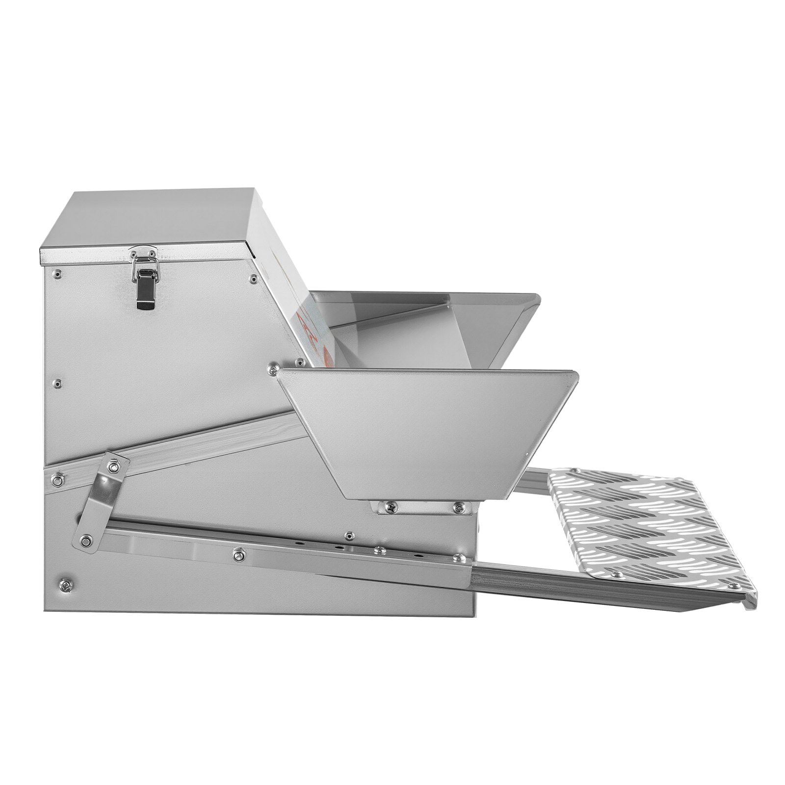 Alimentador Automático de Pollos 25 Libras Capacidad, Paso Antideslizante Resistentes a la Lluvia con Tapón Bloqueable, Sin Pérdidas, Construcción de Acero Galvanizado, Uso Al Aire Libre, Para Gallinas, Bantams, Pájaros de Corral — imagen 1