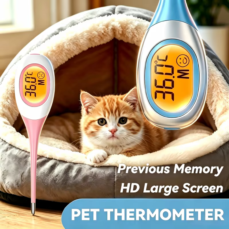 AiQUE Pet Thermometer Large Digital Display Fast Read Dog Cat Electronic Thermometer Animals Medical Equipment Veterinary Tool — image 1