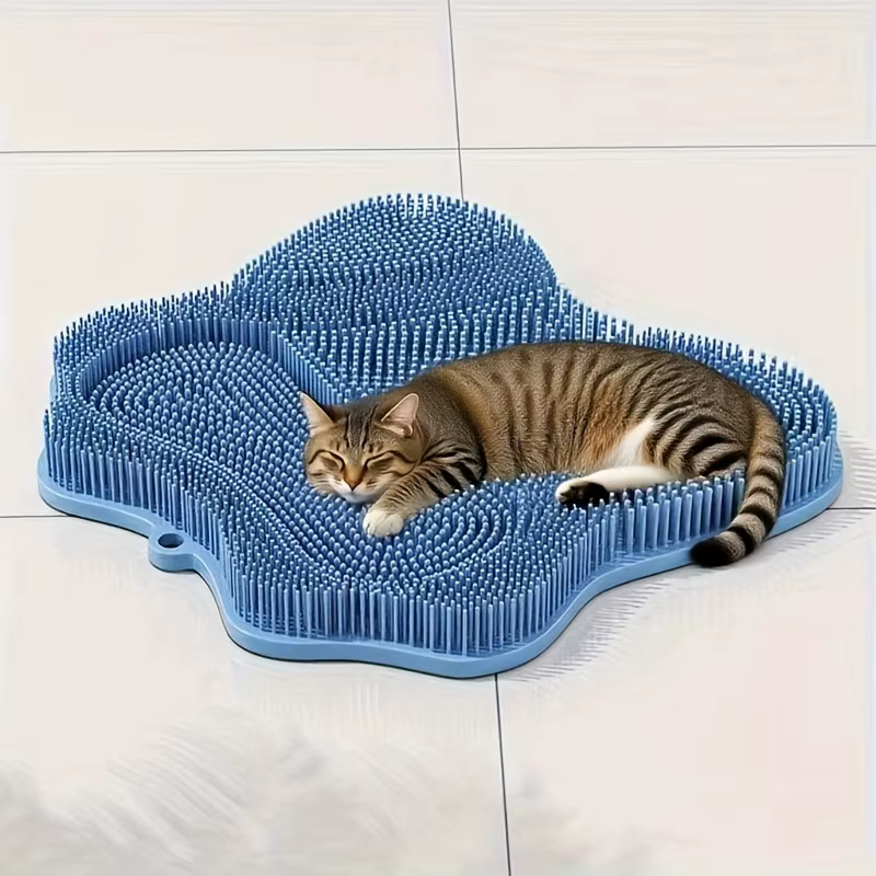 Cat Massage Brush/Cat Scratcher Brush/Cat Grooming Tools/Feline Selfcare Accessory, ideal for Cats To Scratch and Groom Themselve — image 1