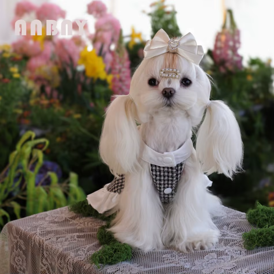 Cat Dress Puppy Pet Apparel Small Dog Clothes Winter Chihuahua Yorkie Pomeranian Yorkshire Terrier Shih Tzu Maltese Dog Clothing — image 4