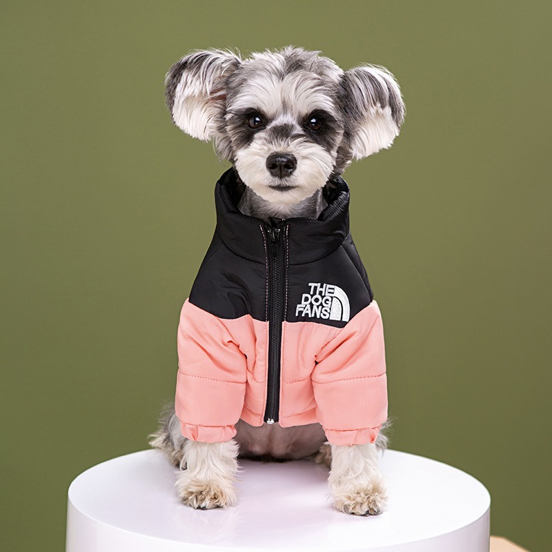 Ropa de perro de moda marca tendencia, chaqueta de invierno impermeable y cálido para perros, con capucha, tallas mediana y grande — imagen 3