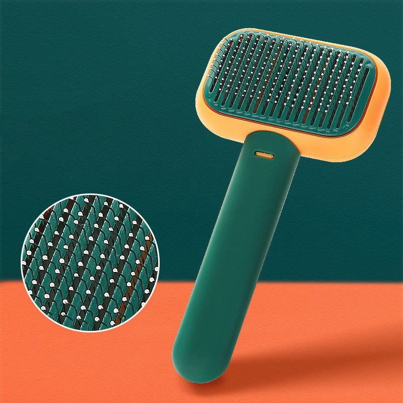 New Pet Cat Dog Hair Brush Hair Massage Comb Open-Knot Brush Grooming Cleaning Tool Stainless Steel Comb — image 6