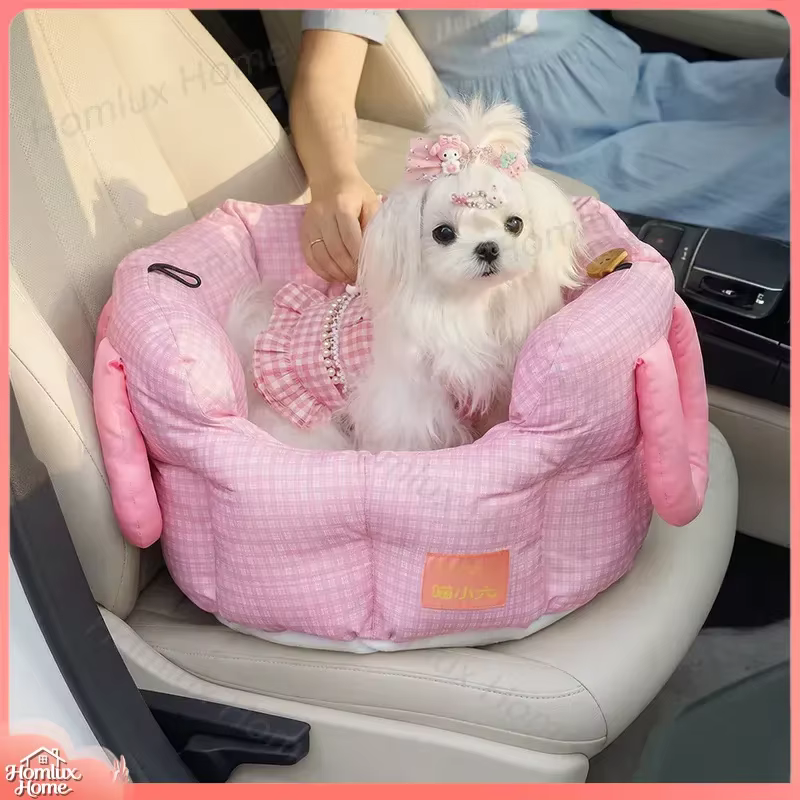 Casa Transportadora para Auto para Perros, Gatos y Mascotas Pequeñas, Antideslizante e Impermeable, Funda de Asiento, Colchoneta para Jaula, Tapete para Mascotas, Copiloto — imagen 1