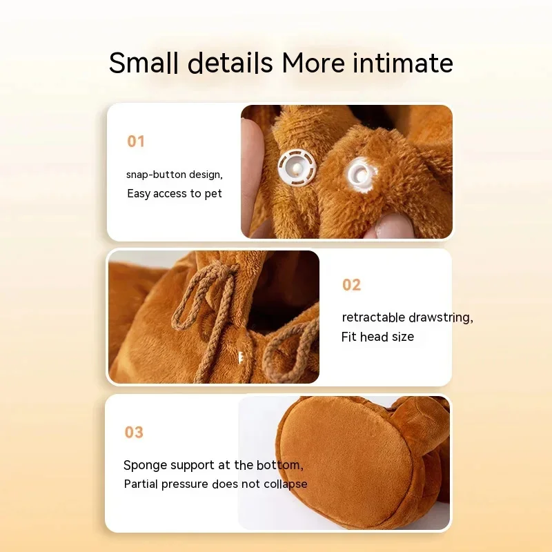 New Dog Bag Cat Bag Autumn And Winter Warm And Windproof Cute Crossbody Bag Cat Backpack Pet Supplies Decor — image 6