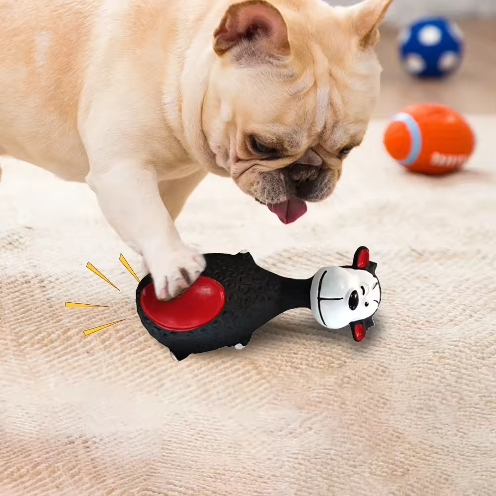 4 Piezas de Juguetes Masticables de Látex para Perros con Sonido, Juguetes Interactivos para Salud Dental, Suministros para la Dentición de Cachorros — imagen 4