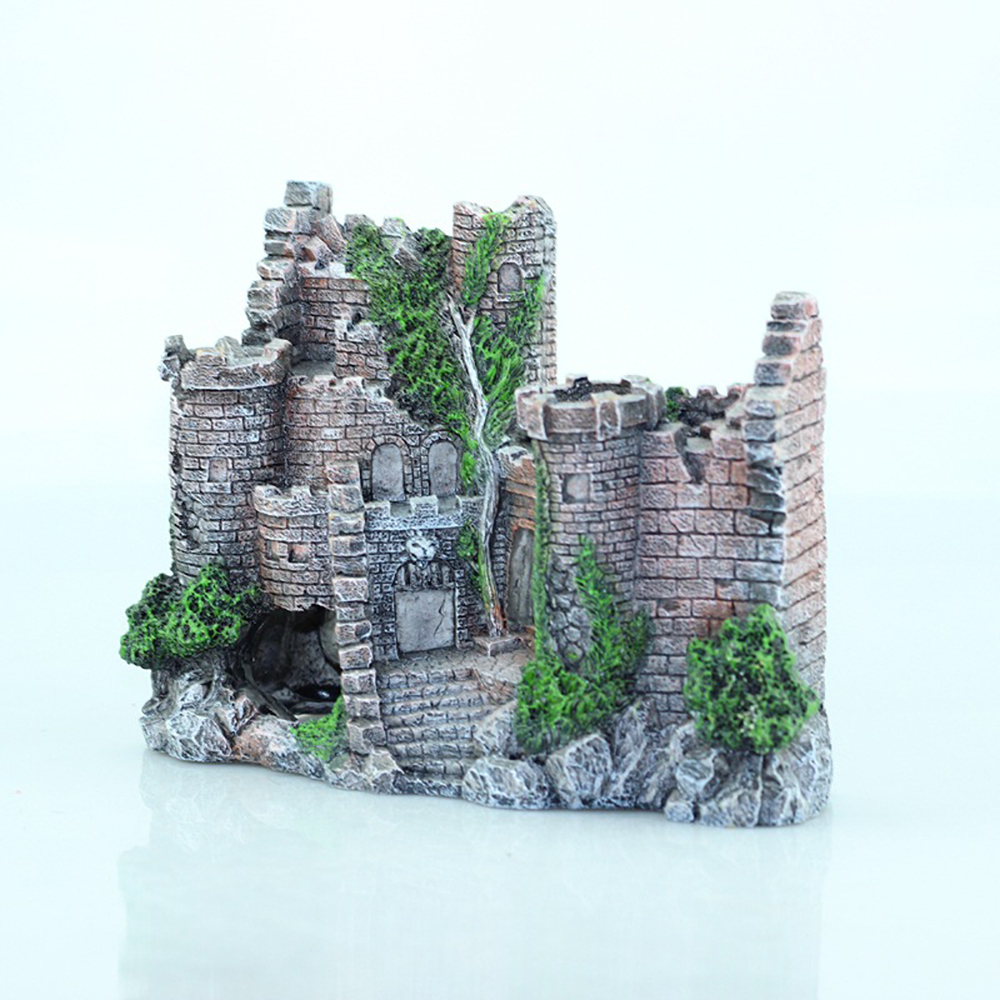 Decoración de castillo en resina para tanque de peces — imagen 4