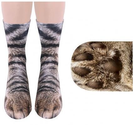 3D Animal Paw Socks Cute Cat Claws Socks Unisex Long Socks — image 6