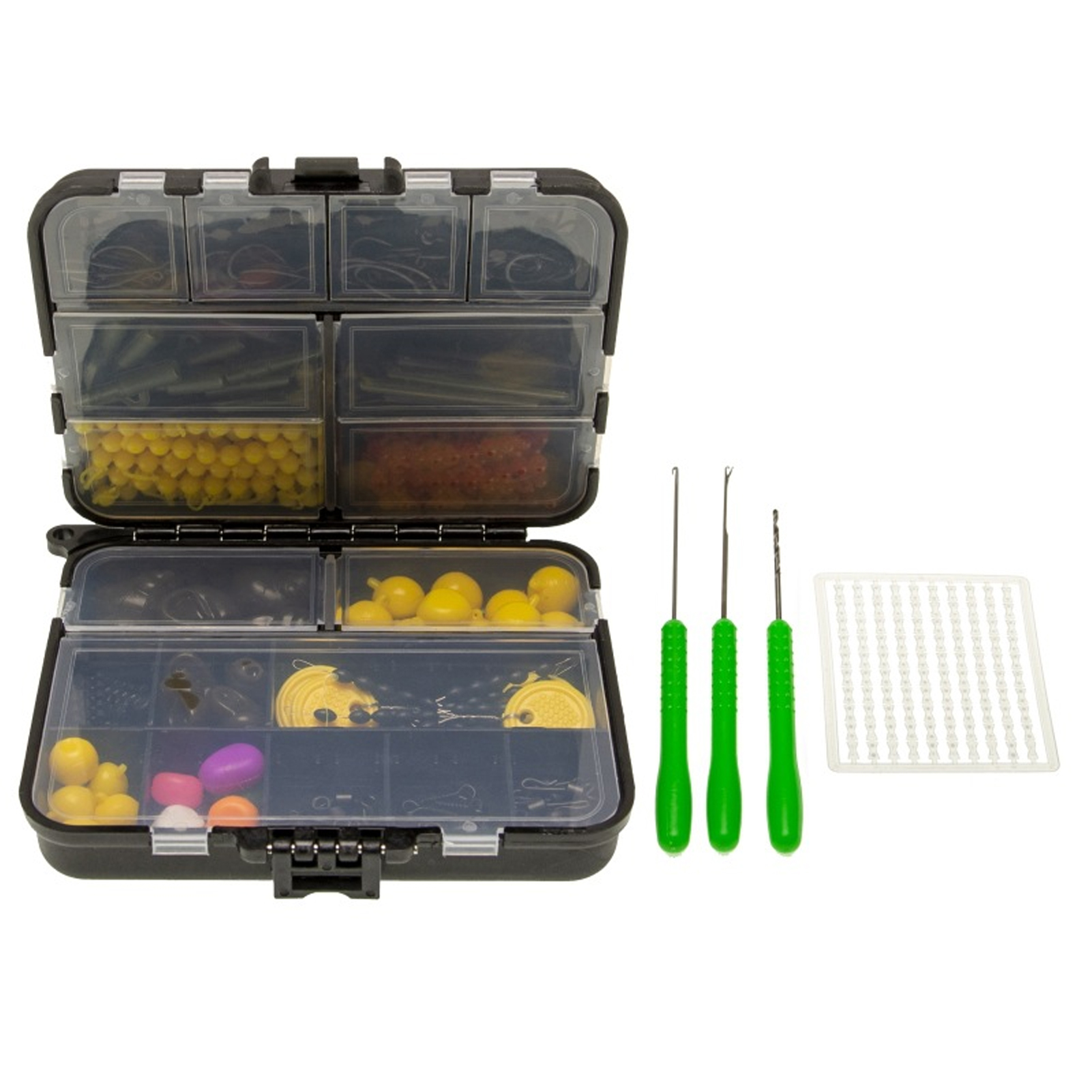 Kit de Equipo de Pesca de Carpa 328 Piezas, Caja de Aparejos con Giratorios, Flotadores para Carnada, Agujas de Pesca y Accesorios — imagen 4