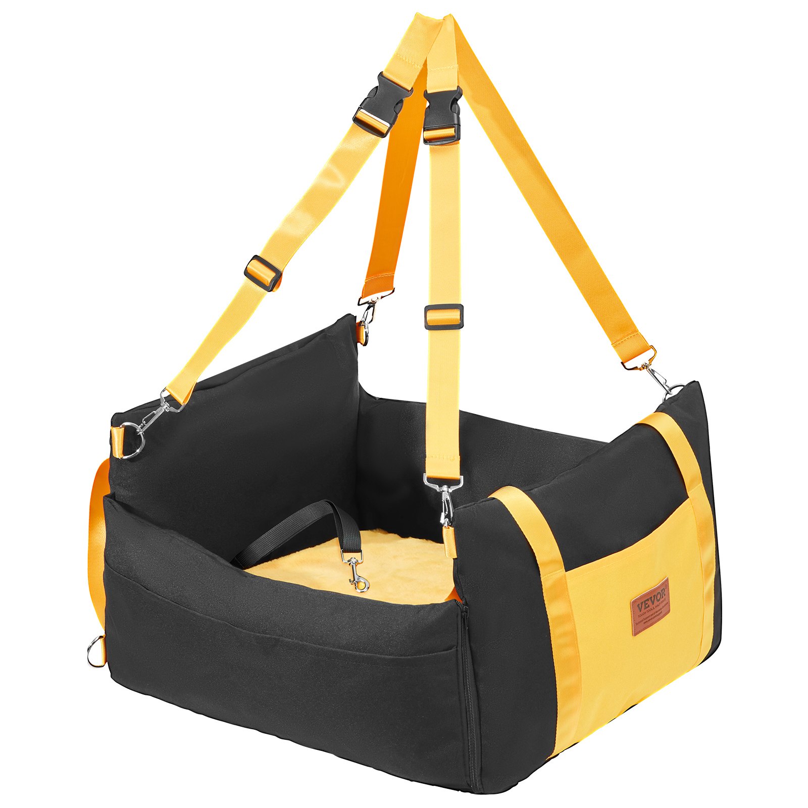 Asiento para perros de VEVOR - Asiento automotriz para pequeños perros hasta 11.3 kg, negro — imagen 6