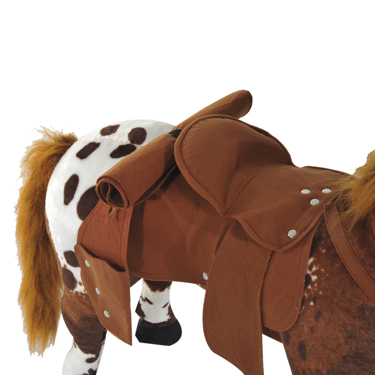 Sound-Making Ride On Horse for Toddlers 3-5, with Neighing and Galloping Sound, Stuffed Animal Horse Toy for Kids with Padding, Soft Feel, Brown — image 7