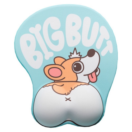 Mouse Pad de Ratón 3D con Soporte para Muñeca, Corgi Animado en Silicona Suave y Ergonómico — imagen 9