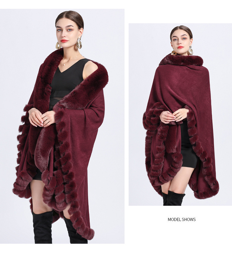 Chaquetón de lana artificial para conejo Rex - abrigo irregular y holgado tejido a mano — imagen 18