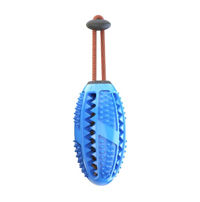 Dog Interactive Natural Rubber Ball Puppy Chew Toy Food Dispenser Ball Bite-Resistant Clean Teeth Pet Playing Balls Pet Dog Toys — image 11