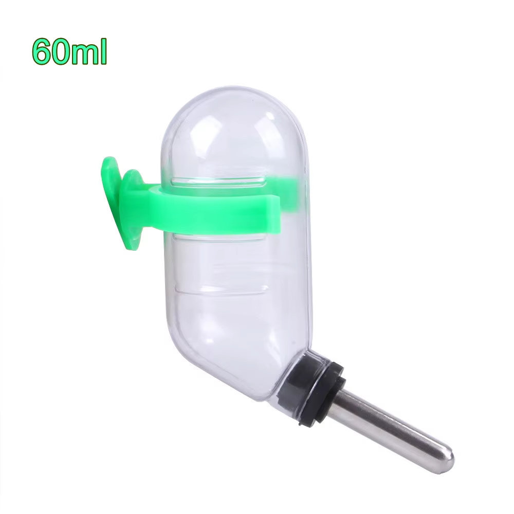 Plastic Hamster Drinker Water Bottle Dispenser Feeder Hanging Pet Dog Guinea Pig Squirrel Rabbit Drinking Head Pipe Fountain — image 6