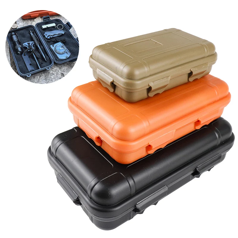 Large Tool Outdoor Survival Kit Box Shockproof And Pressure Proof Waterproof And Fall Proof Sealed Box Wild Survival Storage Box — image 1