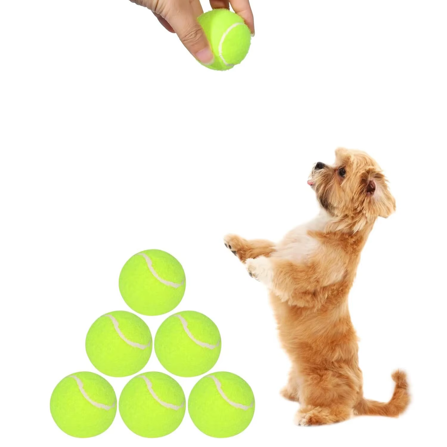 Tennis Balls for Dogs, 2-Inch Size, Compatible with Most Automatic Ball Launchers Idea for Small Dogs(12 Balls Only) — image 2