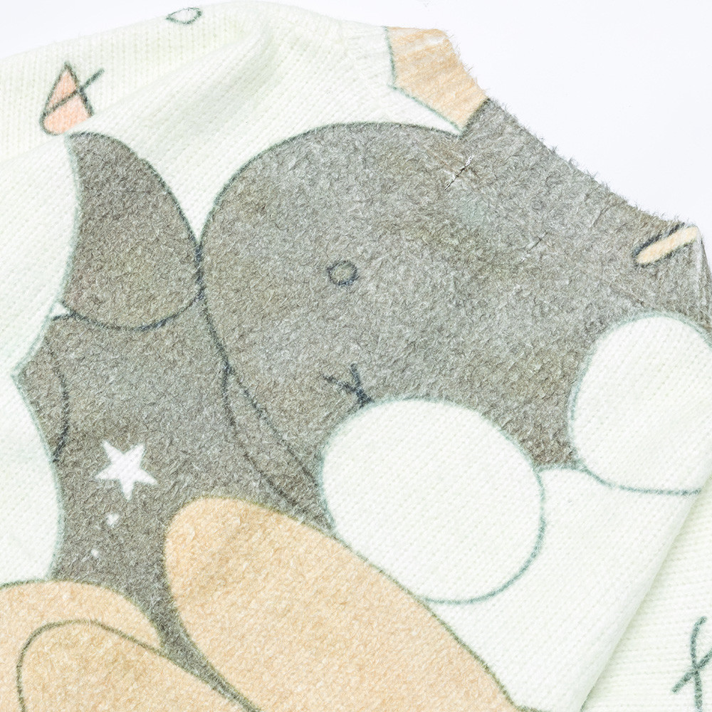 Cartoon cat digital full print contrasting cardigan — image 5
