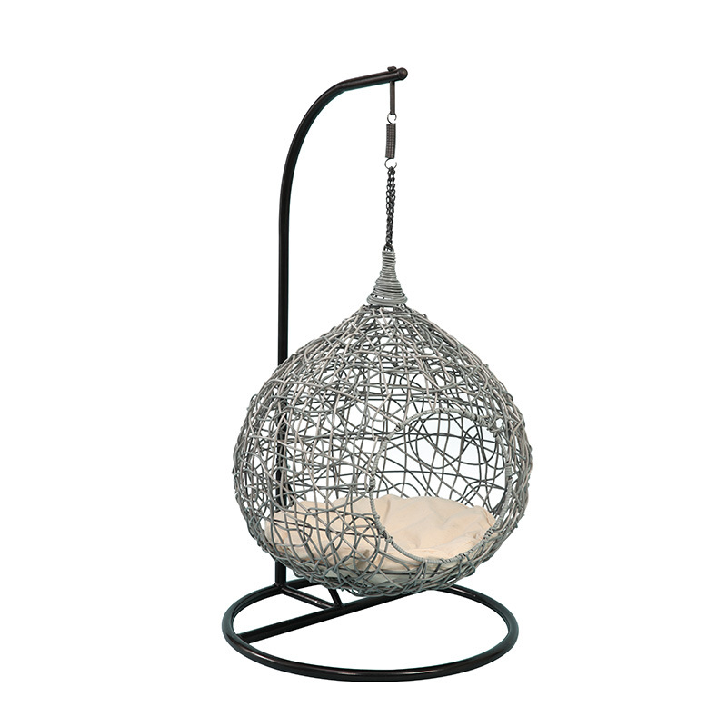 Pet Basket Cat Hammock Rattan Chair All Season Universal Cat Bed Small Dog Swing Cradle Cat Nest Climbing Frame — image 7