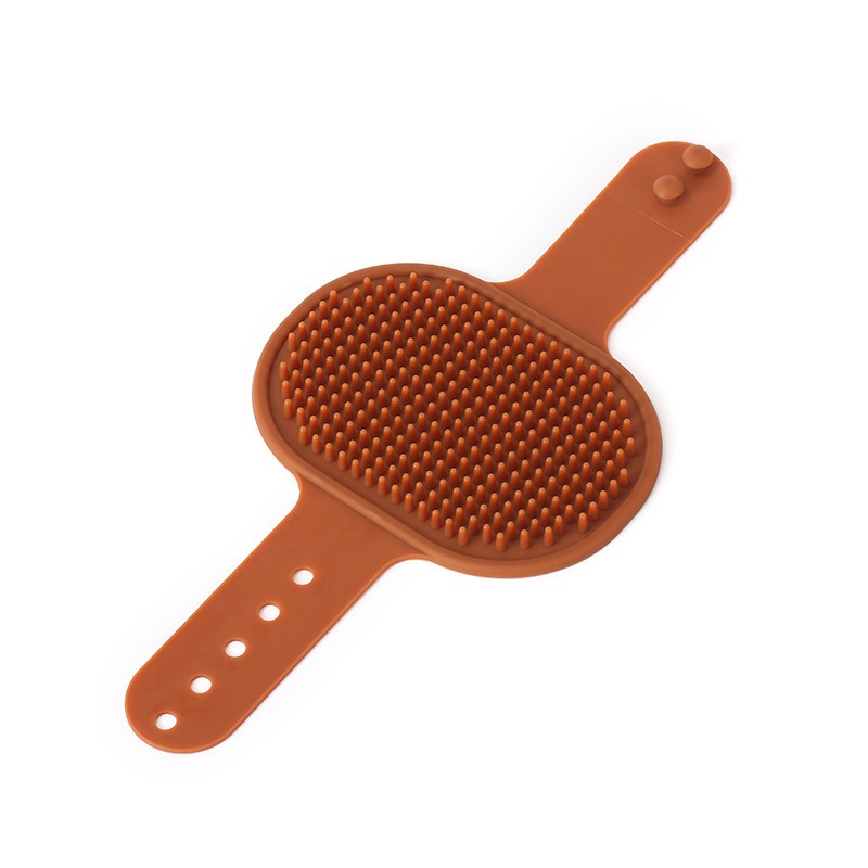 Adjustable cleaning silicone product for cats and dogs pet massage bath brush — image 1