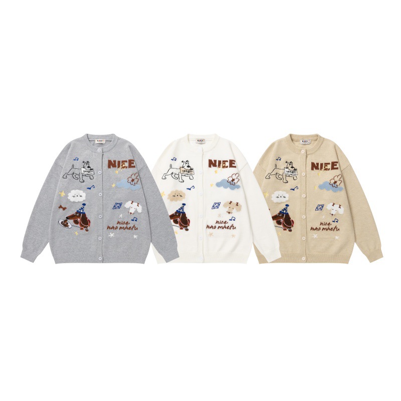 Dog Jacquard Men's and Women's Knitted Sweater — image 6