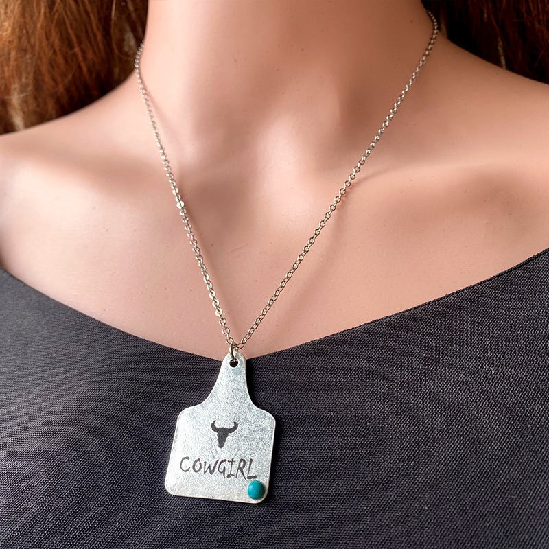 Cuello de Turquesa con Motivos Rústicos Americanos y Europeos — imagen 2