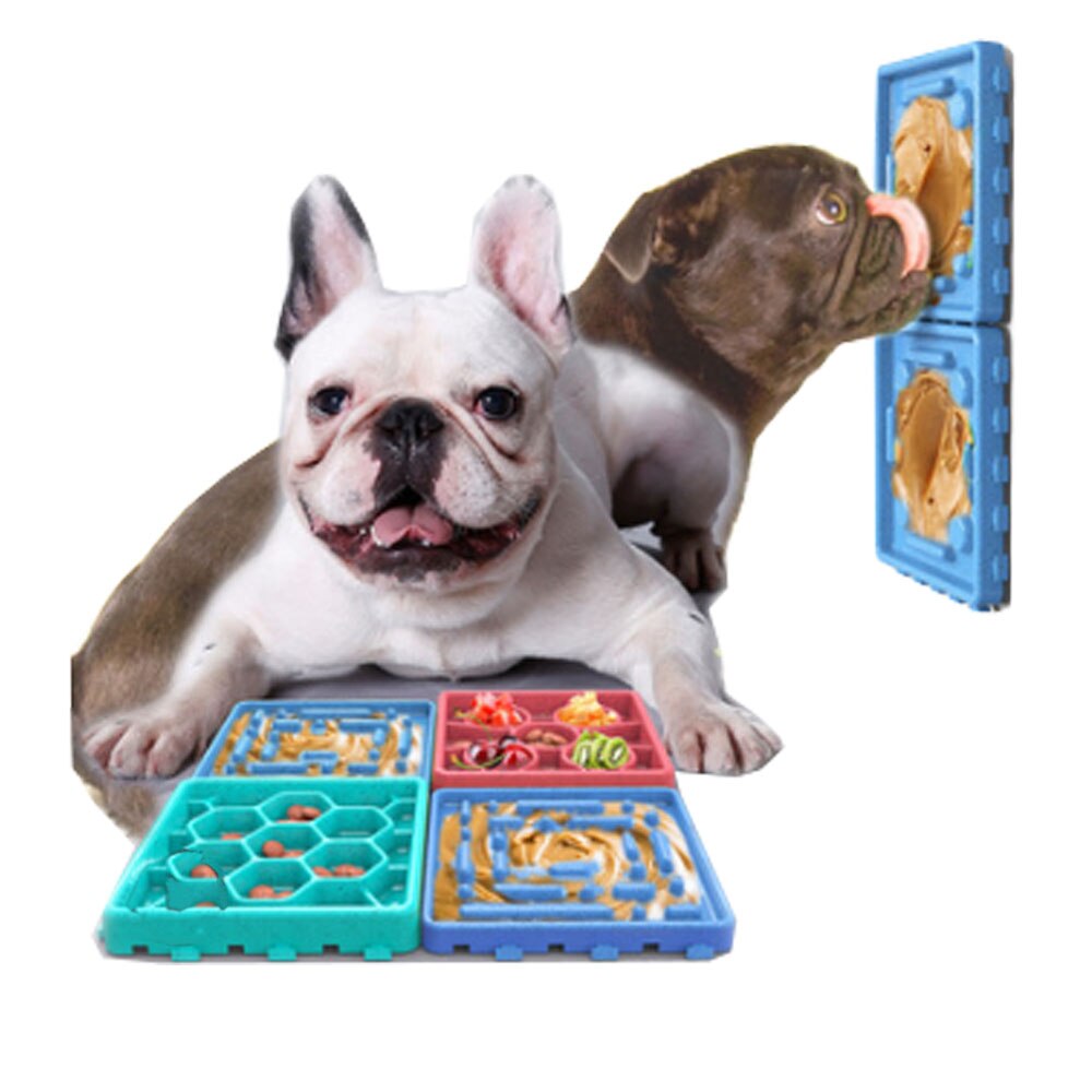 Pet supplies dog slow treater food bowl choking prevention slow food bowl licking plate — image 3