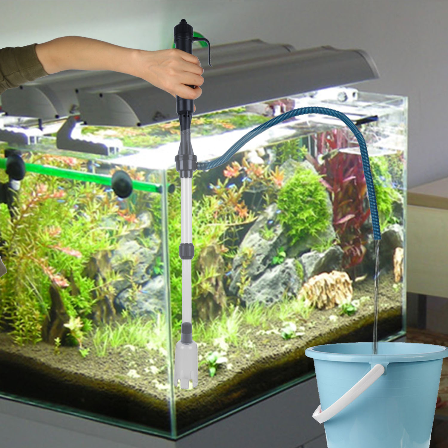 Battery-Operated Aquarium Vacuum Gravel Cleaner For Fish Tank — image 13