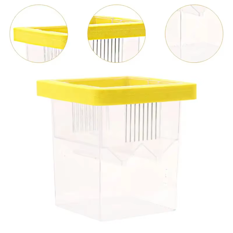 Caja de Incubación y Aislamiento para Pez y Cangrejos Acuáticos - Caja de Cría para Guppies y Larvas Transparente Duradero — imagen 5