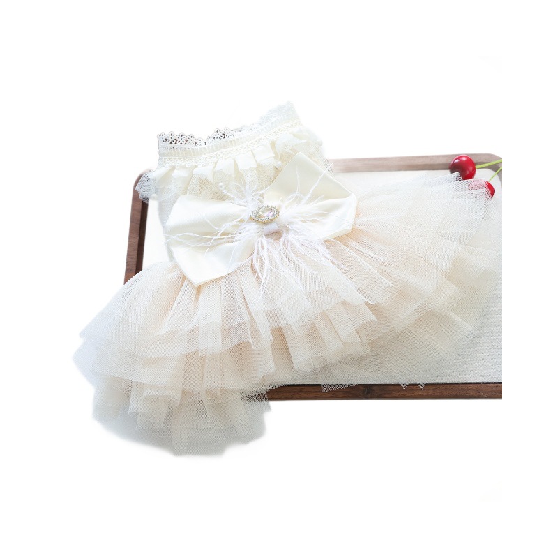 Pet Dog Cat Clothes Cute Small Dog Autumn Winter New Muse Wedding Dress Gown — image 6