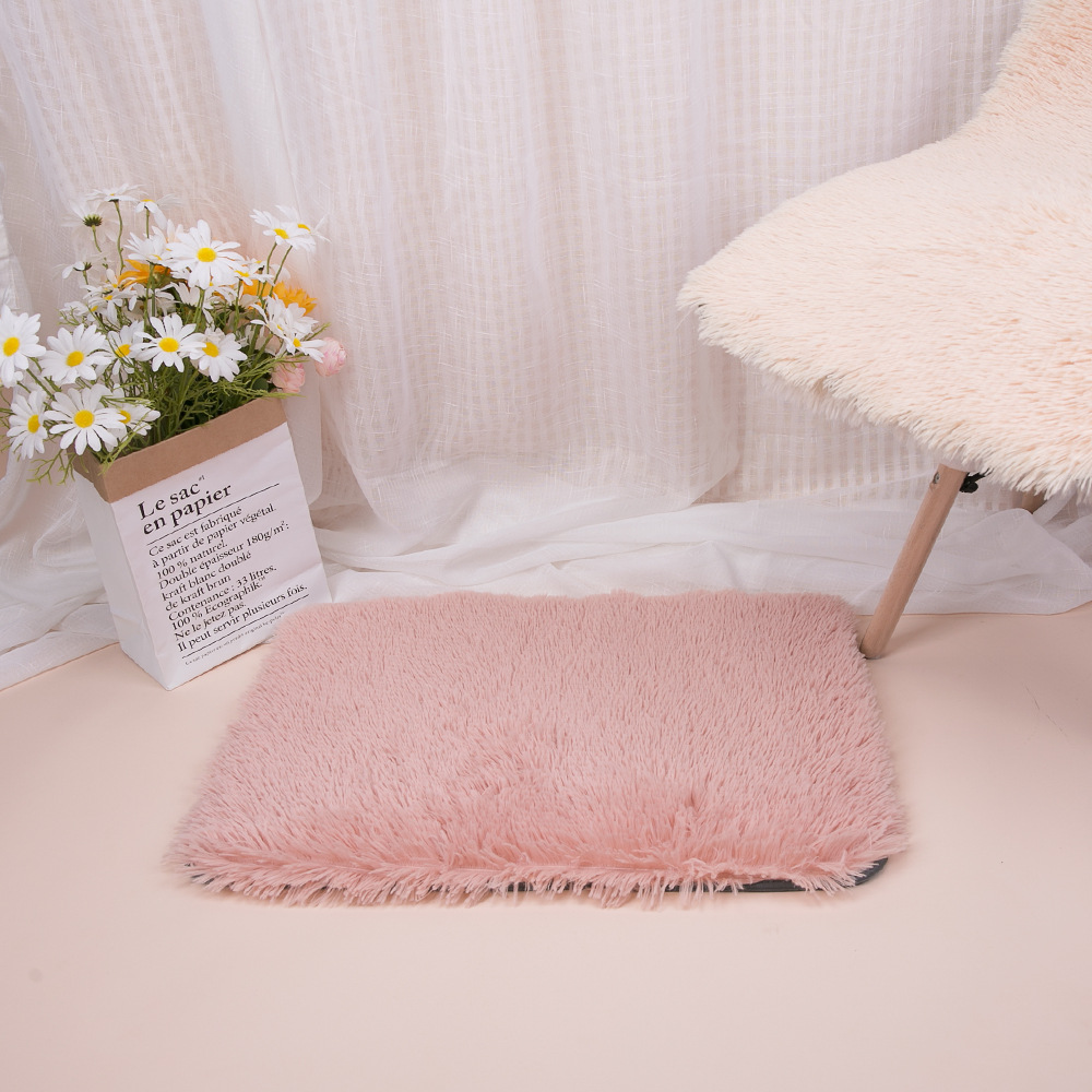 Human Pet Dual-Use Plush Pad Pet Round Pad Warm And Comfortable Machine Washable Small Suitable For Autumn And Winter Comfort — image 3