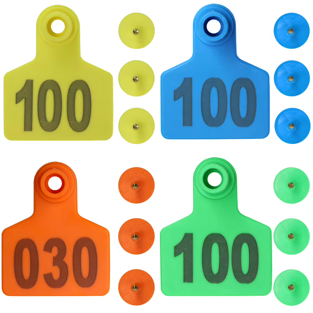 Consecutive Numbers Ear Tag Cattle Earrings Livestock Digital Identification Card Tags for Animals Cow Ear Signs Farm Equipment — image 1