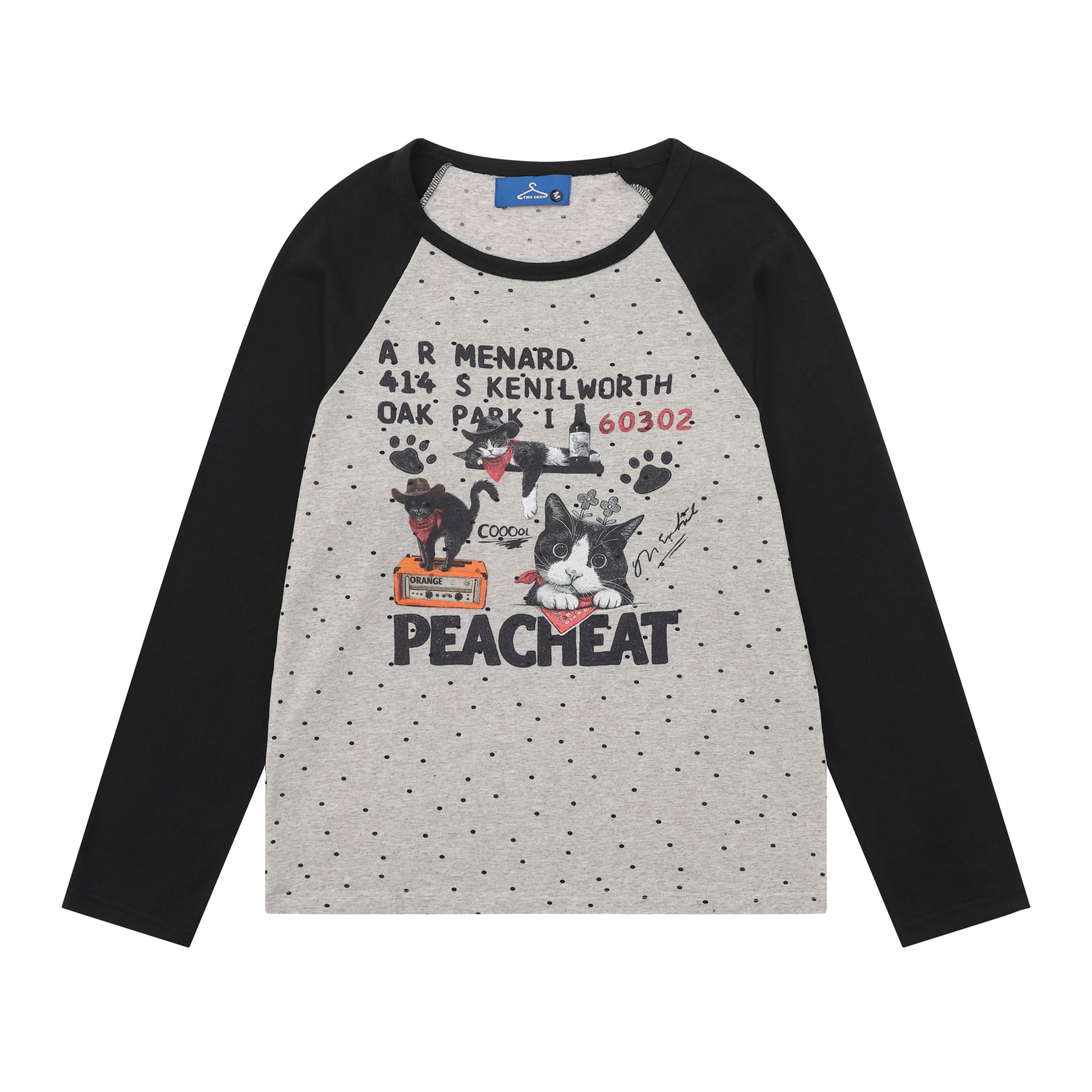 Hoodie with Cartoon Cat Print Pullover Sweatshirt for Women — image 2