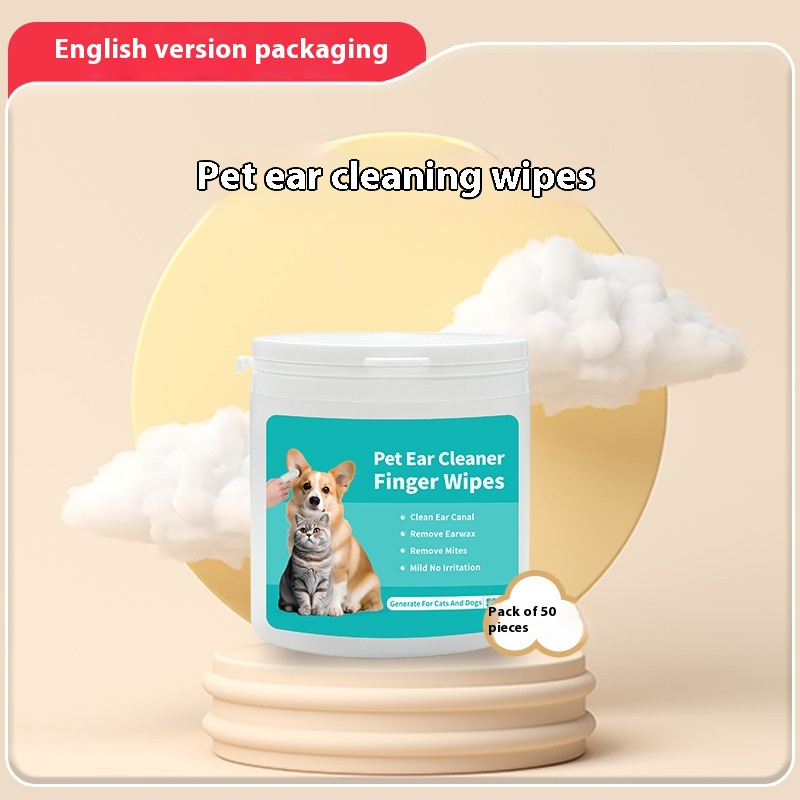 Productos de limpieza para mascotas desechables pañales de limpieza para dientes toallitas para oídos cuidado de orejas eliminación de ácaros del oído limpiadores de orejas para gatos y perros productos para mascotas — imagen 6