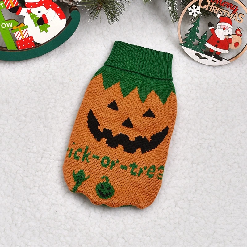 Pet clothes for autumn and winter warm knit Christmas teddy cat sweaters cat and dog clothing — image 14