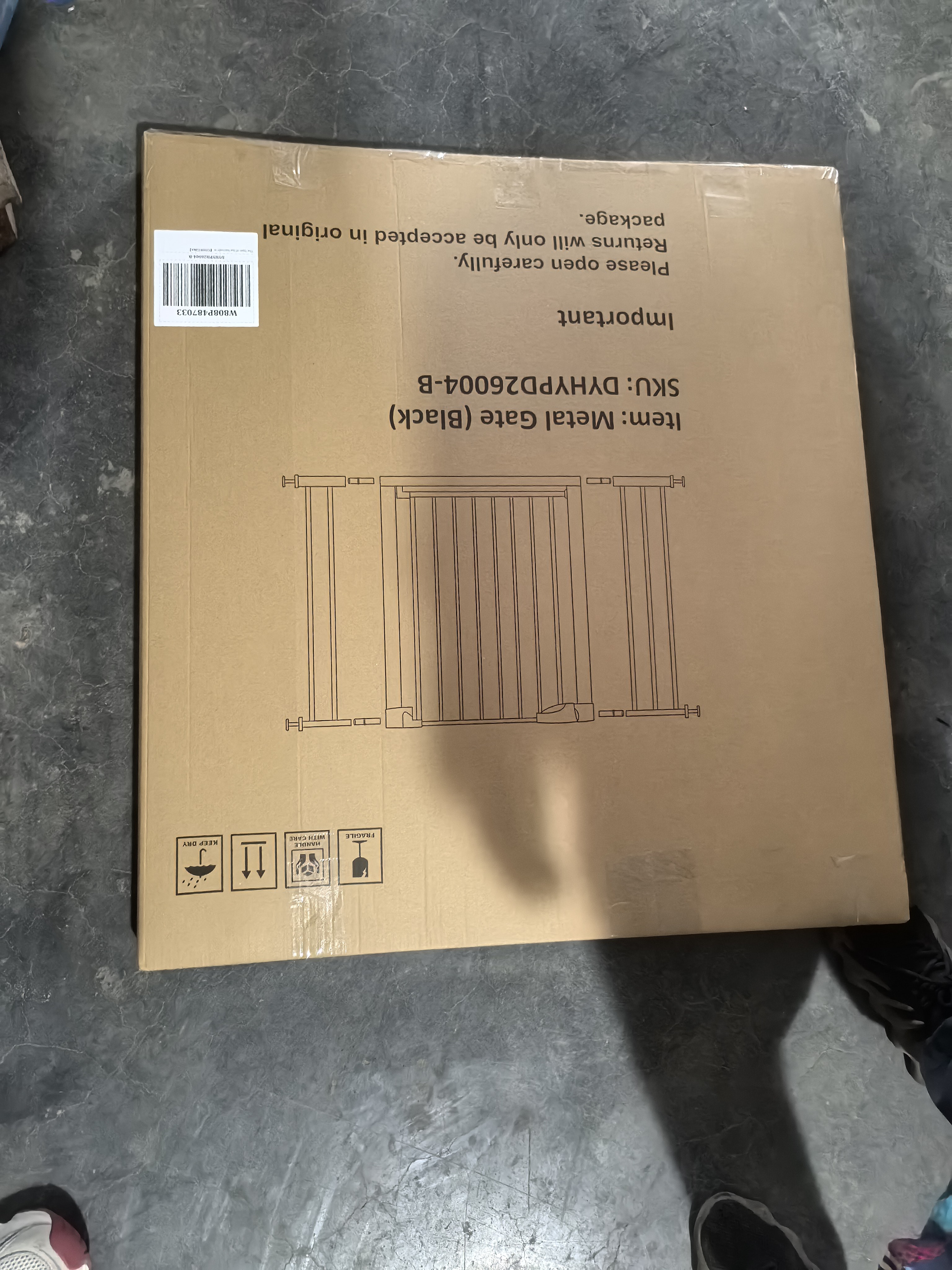 Reja para Bebés Ancha de 29.5-45.3" con Protector de Pared para Escaleras, Reja para Perros de Interior para Puertas, Sin Taladrar, Montaje a Presión, Rejas para Mascotas para Niños, Reja de Seguridad Fácil de Cruzar, Negra — imagen 28