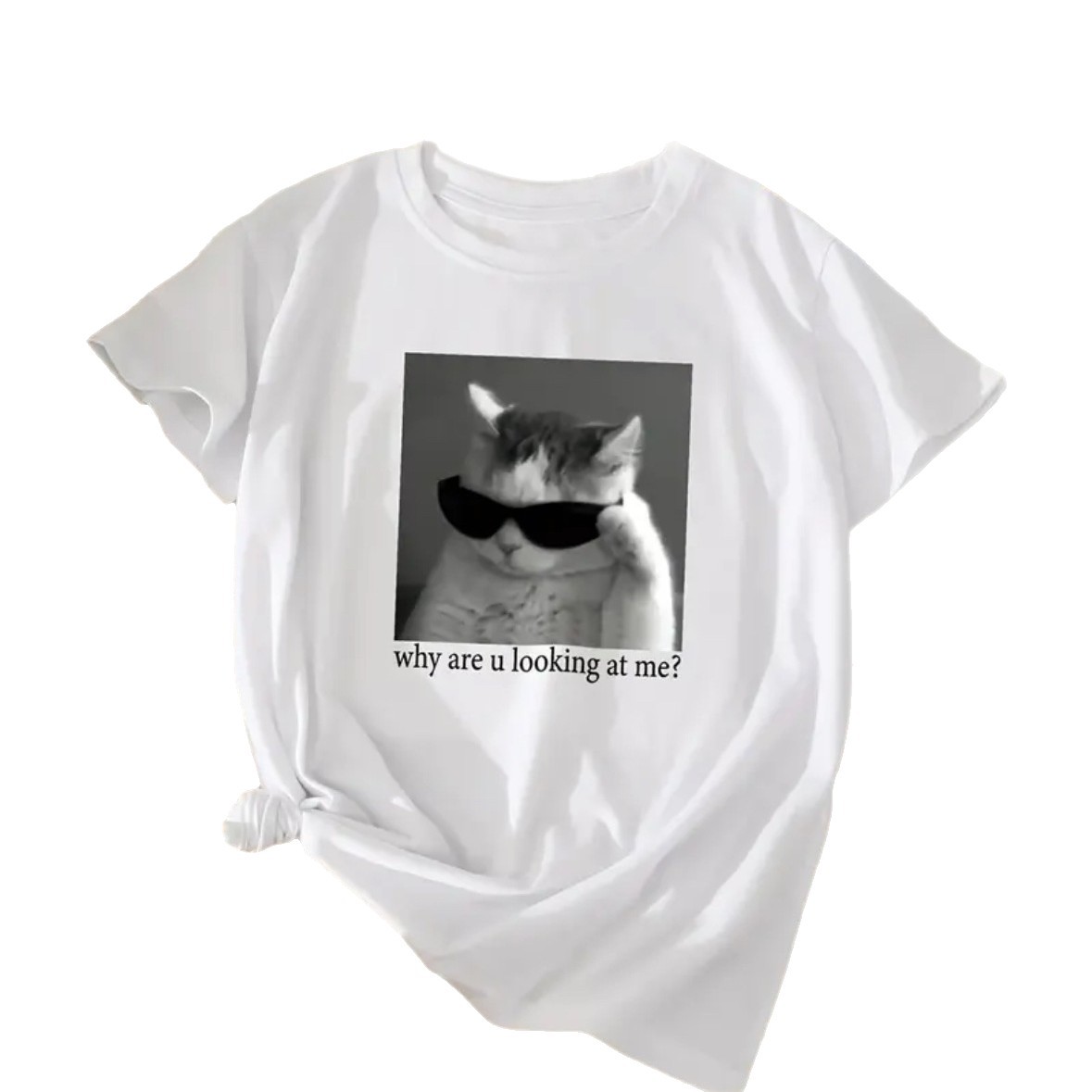 Cat printed short sleeved t-shirt — image 2
