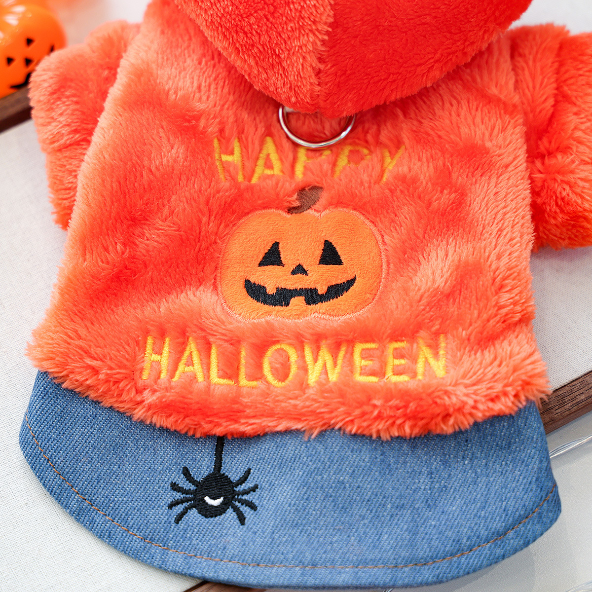 Cute Halloween Pumpkin Hoodie for Small Dogs and Cats, Pet Clothing Pet Apparel for Small Pets — image 5