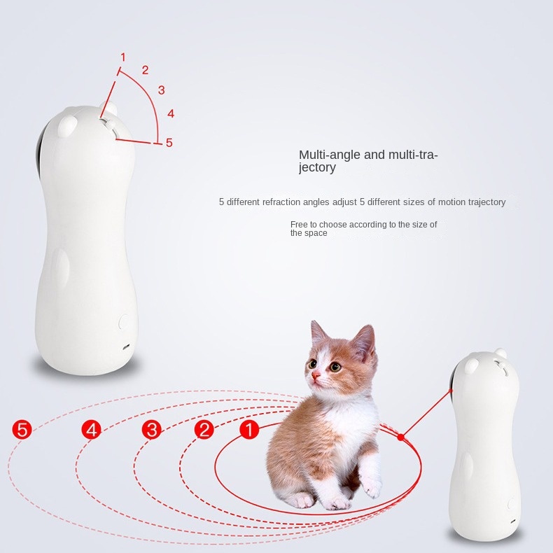 Cat Laser Toy Automatic Timing Laser Cat Toy Dual Power Supply LED Laser Wand Pet Laser Toy — image 4