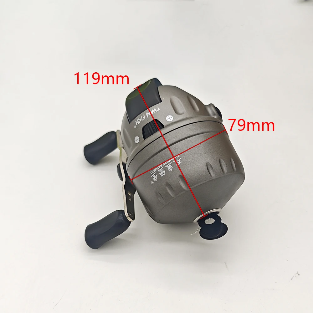 PS40 Large Spincast Reel Closed Built‑in Line Fishing Reel Outdoor Slingshot Bowfishing Shooting Fish Wheel Fishing Accessories — image 4